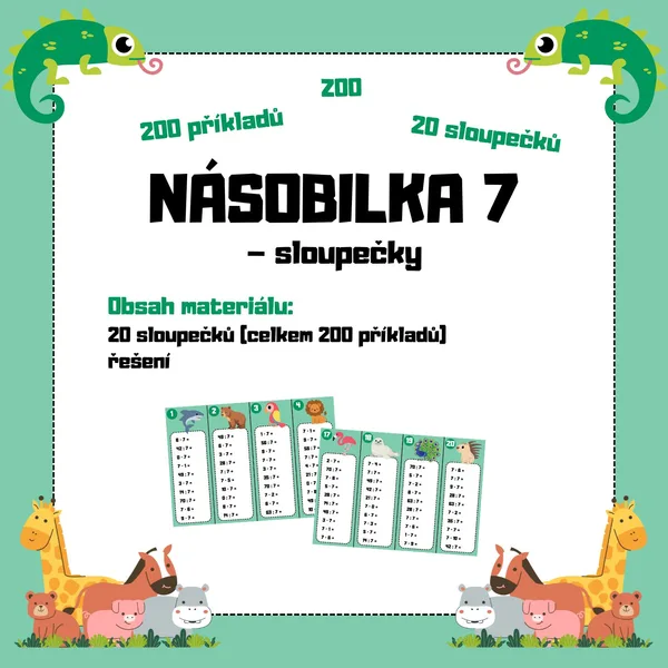 NÁSOBILKA 7 - sloupečky 1