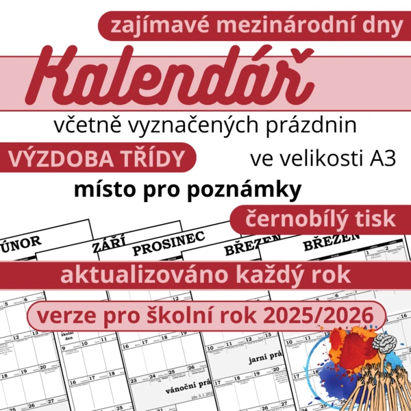 Kalendář se zajímavými mezinárodními dny (školní rok 2025/2026) 1
