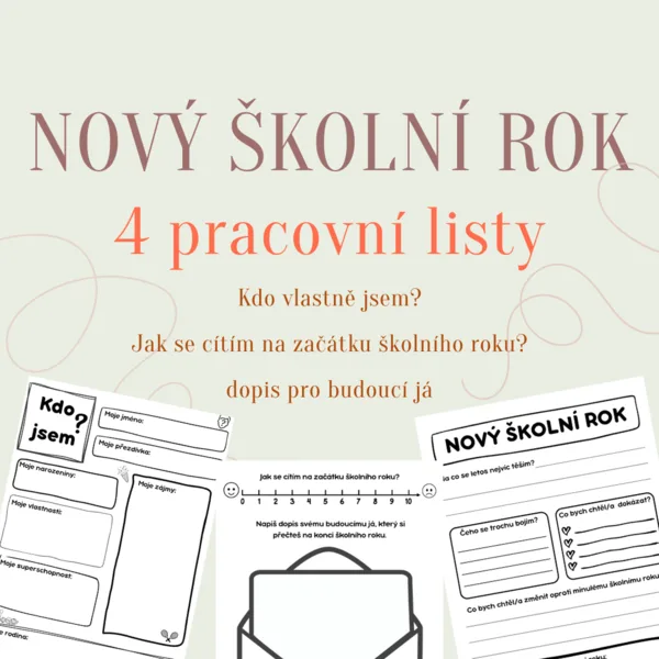 Nový školní rok-pracovní listy  1