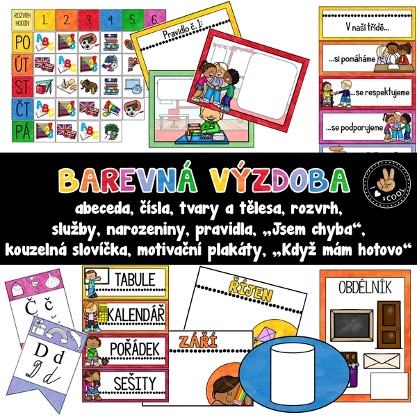 Barevná výzdoba - maxi balíček 1