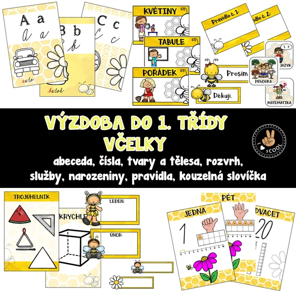 Výzdoba do 1. třídy - včelky 1