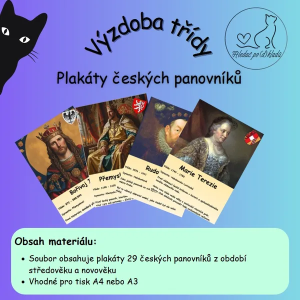 Plakáty českých panovníků 1