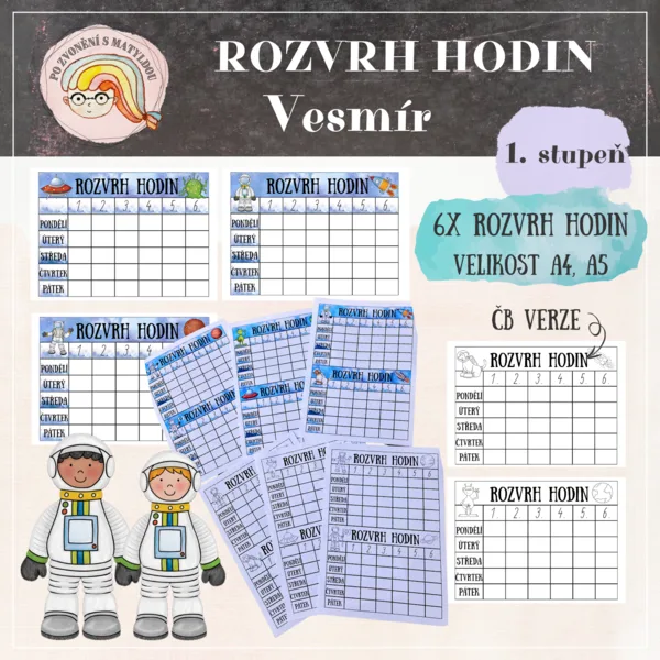 VESMÍR - Rozvrh hodin 1