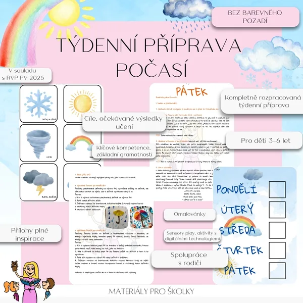 Týdenní příprava - Počasí (bez barevného pozadí) 1