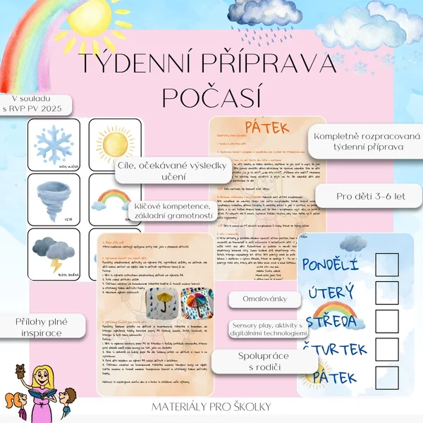 Týdenní příprava - Počasí 1