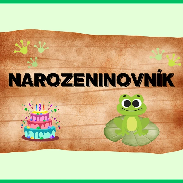 Narozeninovník - Žabky 🐸 1