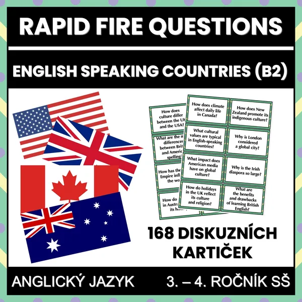 Rapid Fire Questions - English Speaking Countries (B2) 1