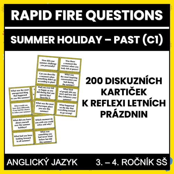 Rapid Fire Questions - Summer Holiday - Past (C1) 1