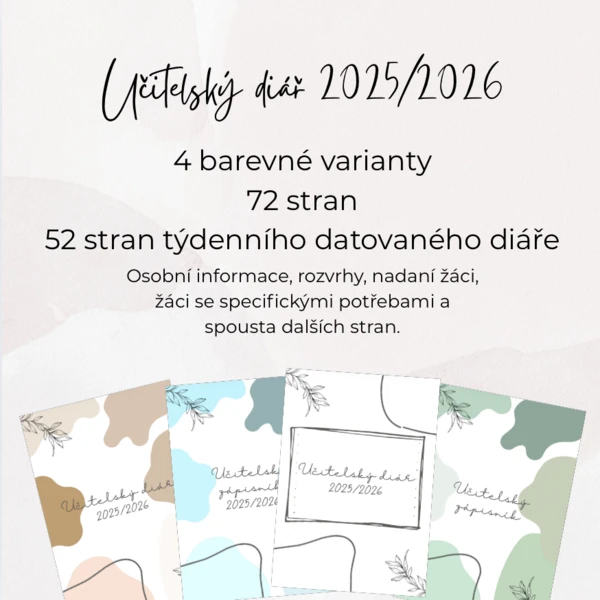 Učitelský diář 2025/2026 1
