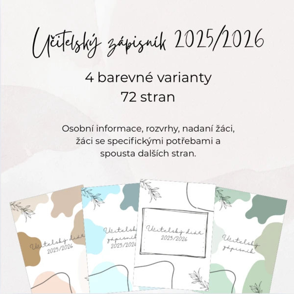 Učitelský zápisník 2025/2026 1