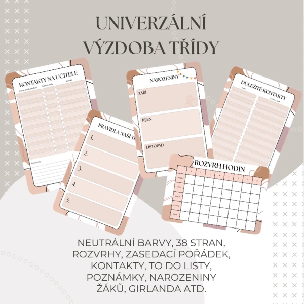 Výzdoba třídy - neutrální 1