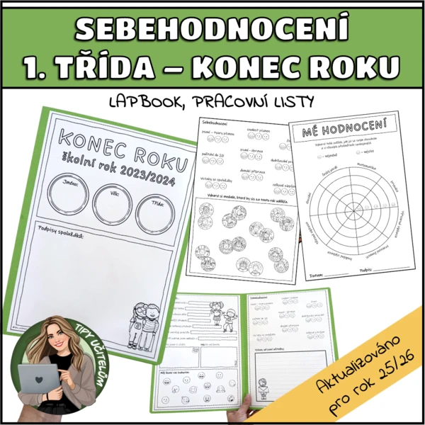 Sebehodnocení - 1. třída (pracovní listy, lapbook) 1