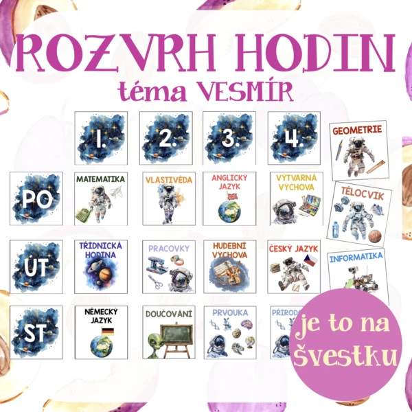 Rozvrh hodin - VESMÍR 1