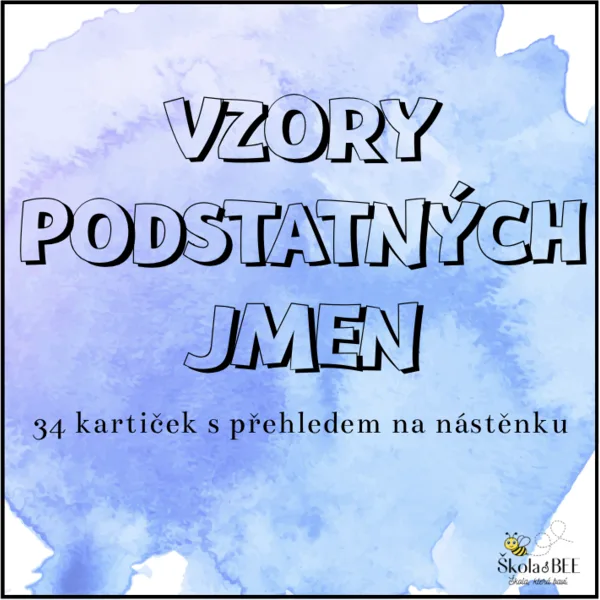 Vzory podstatných jmen - přehled 1