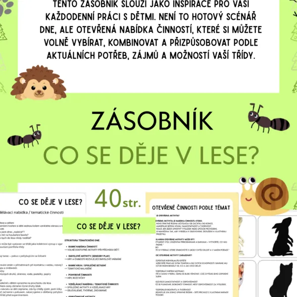 Zásobník aktivit - LES (podzim) 1