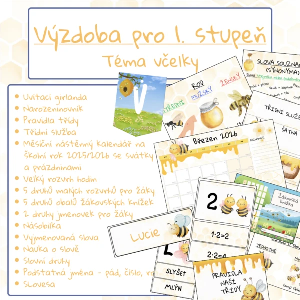 VČELKY - výzdoba třídy 1