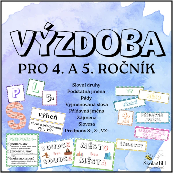 Výzdoba pro 4. a 5. ročník - ČJ 1