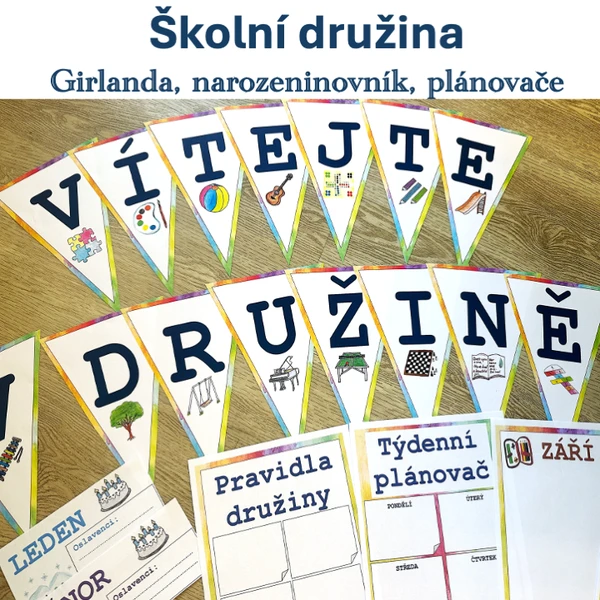 Set na nástěnku - Školní družina 1