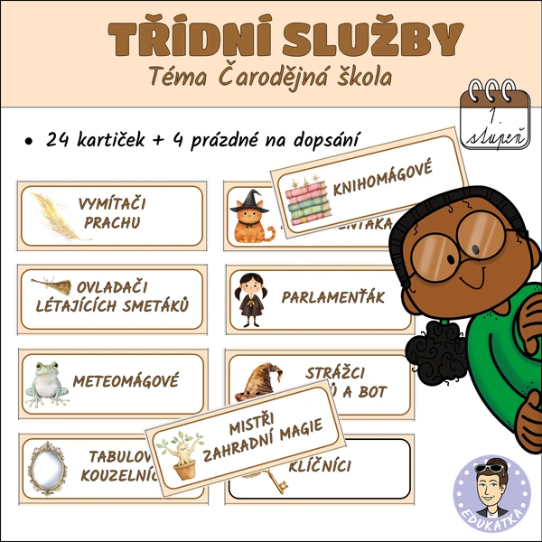 Třídní služby - Téma Čarodějná škola 1