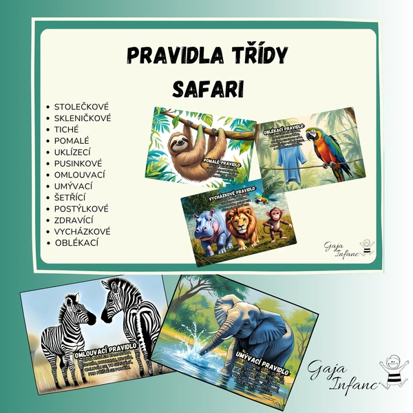 Pravidla třídy- Safari 1