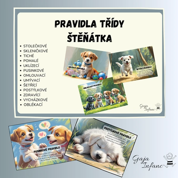 Pravidla třídy- Štěňátka  1