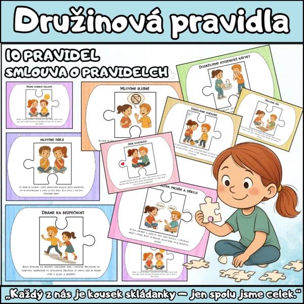 PRAVIDLA ŠKOLNÍ DRUŽINY - PUZZLE 1