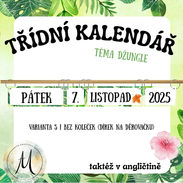 Flip kalendář - téma džungle 1