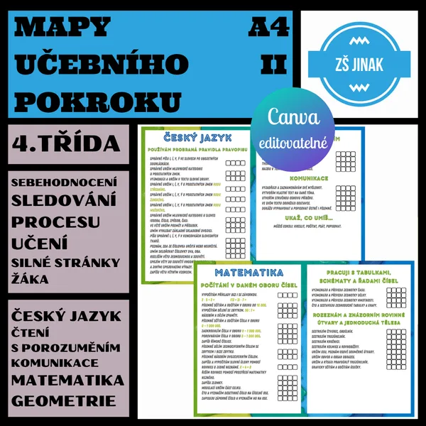 MAPY UČEBNÍHO POKROKU - 4.třída 1