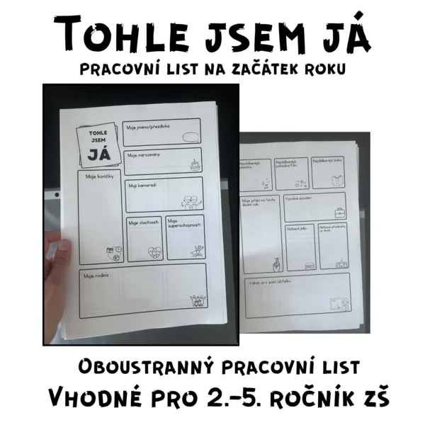 Tohle jsem já-pracovní list 1