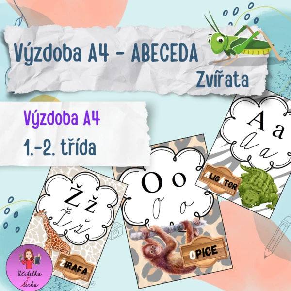 Výzdoba ABECEDA - zvířata 1