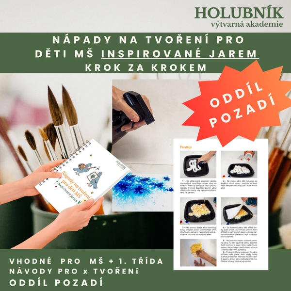 oddíl POZADÍ- Nápady na tvoření pro děti MŠ- inspirované jarem  1