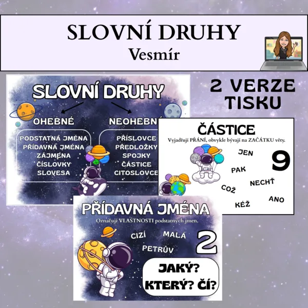 slovní druhy - vesmír 1