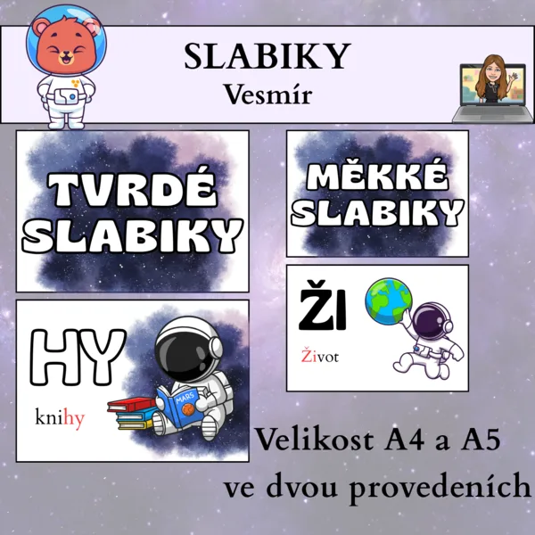 měkké, tvrdé slabiky - vesmír 1