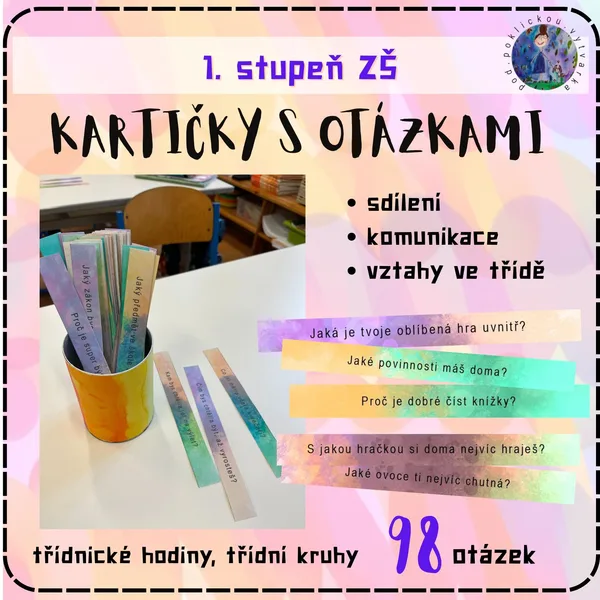 Kartičky s otázkami - přečti si a odpověz 1