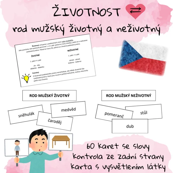 Životnost - rod mužský životný a neživotný 1