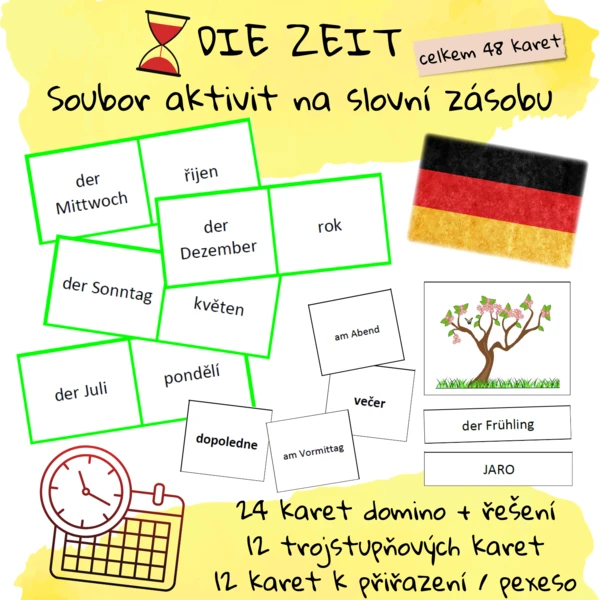 Die Zeit – soubor aktivit na slovní zásobu 1