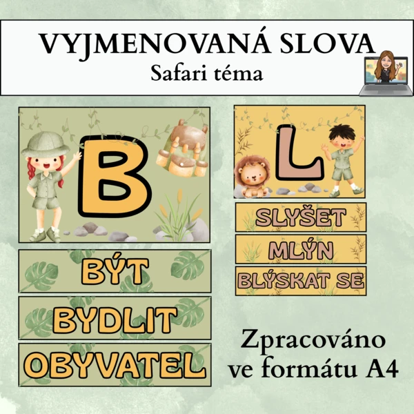 vyjmenovaná slova - safari 1