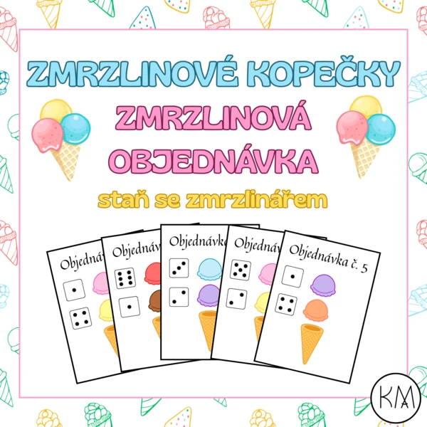 Zmrzlinové kopečky - zmrzlinová objednávka 1