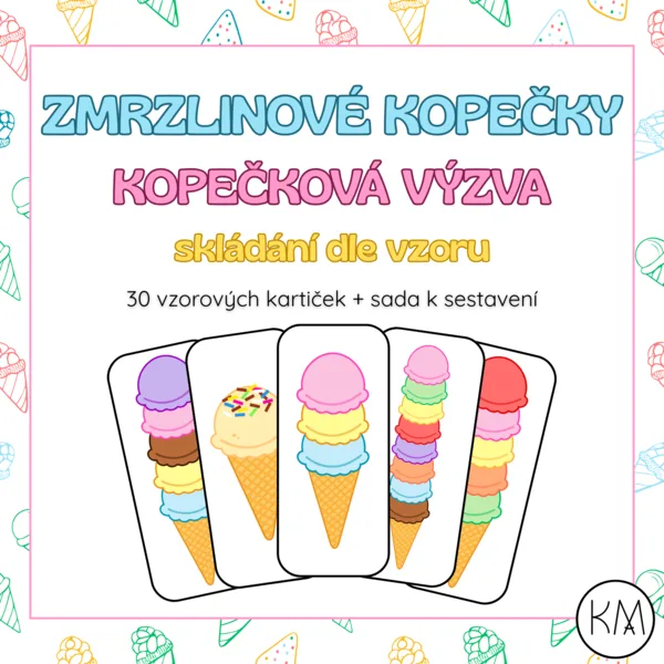 Zmrzlinové kopečky - kopečková výzva 1