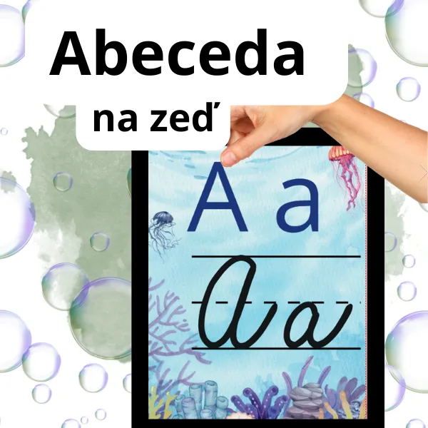 Abeceda na zeď s tematikou Podmořský svět 1