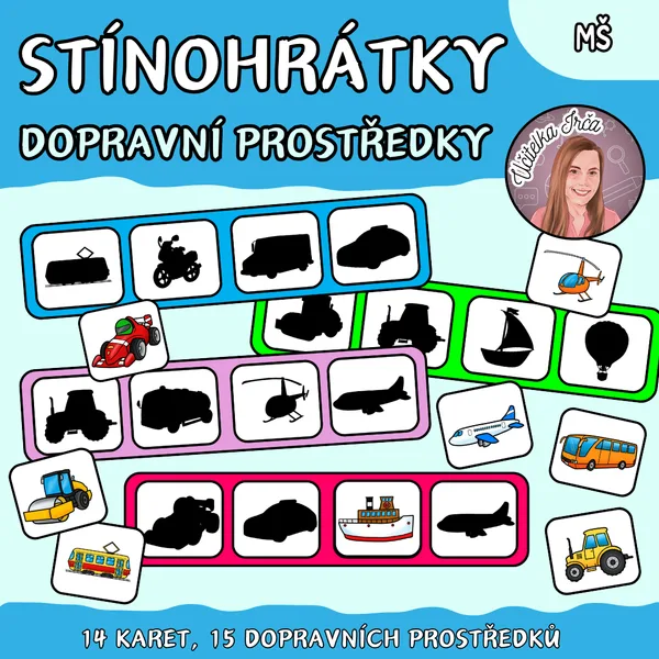 Stínohrátky - dopravní prostředky 1