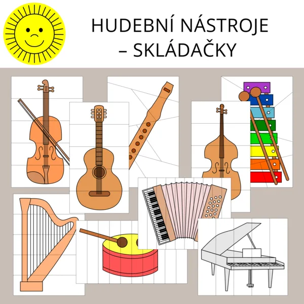 HUDEBNÍ NÁSTROJE - SKLÁDAČKY 1