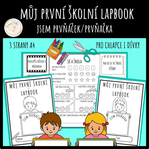 Můj první školní lapbook - ,,Jsem prvňáček/prvňačka" 1