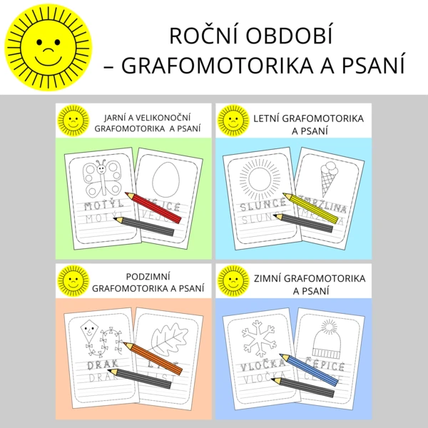 ROČNÍ OBDOBÍ - GRAFOMOTORIKA A PSANÍ 1