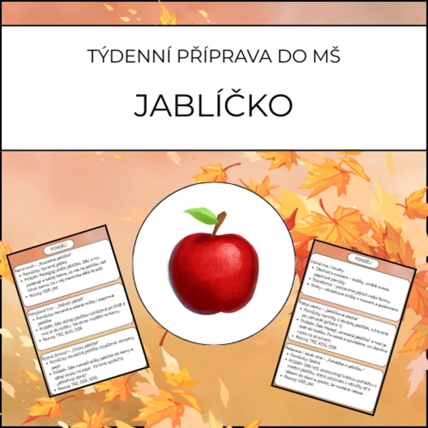 Jablíčko: týdenní příprava MŠ 1