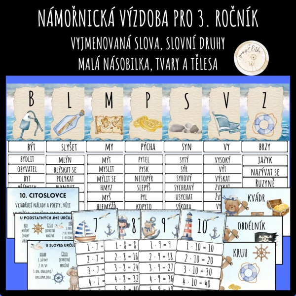 Námořnická výzdoba pro 3. ročník 1