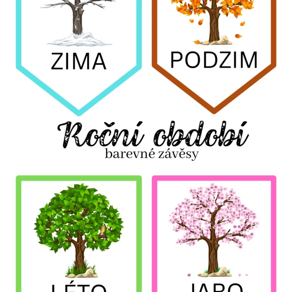 Roční období - barevné závěsy 1