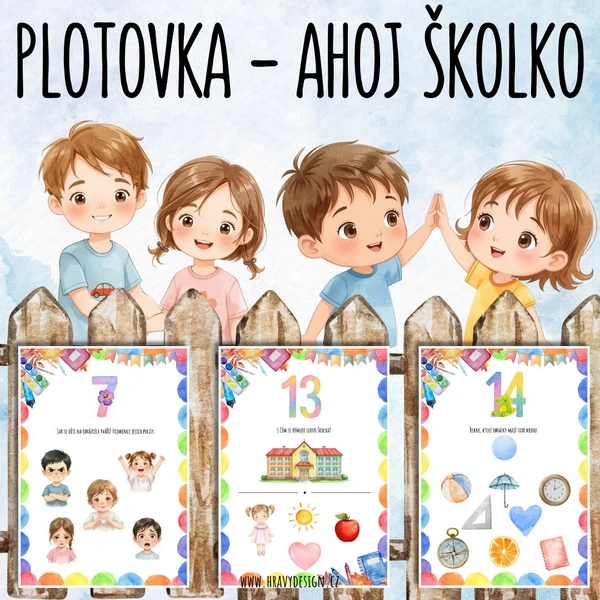Plotovka na začátek školního roku - Ahoj školko 1