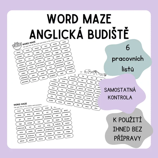 Word Maze - anglická bludiště 1