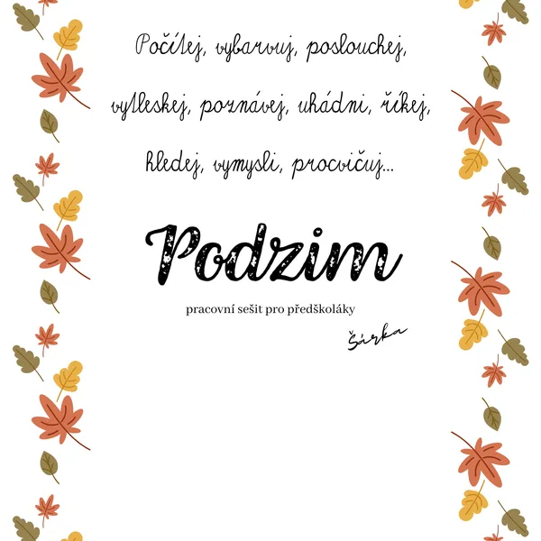 PODZIM - pracovní sešit 1